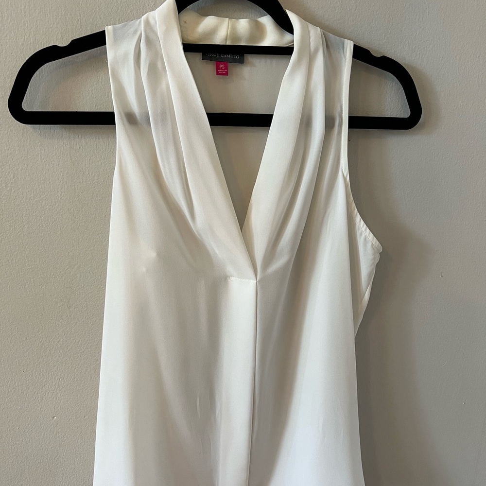 Vince Camuto V Neck Blouse - Petite - Picture 2 of 6